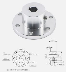 Khớp nối động cơ planet với bánh omni, mecanum