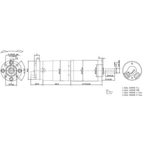 Bản vẽ động cơ planet trắng 60W