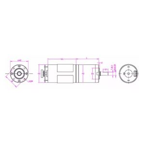 Bản vẽ Động cơ Planet 24V 60W
